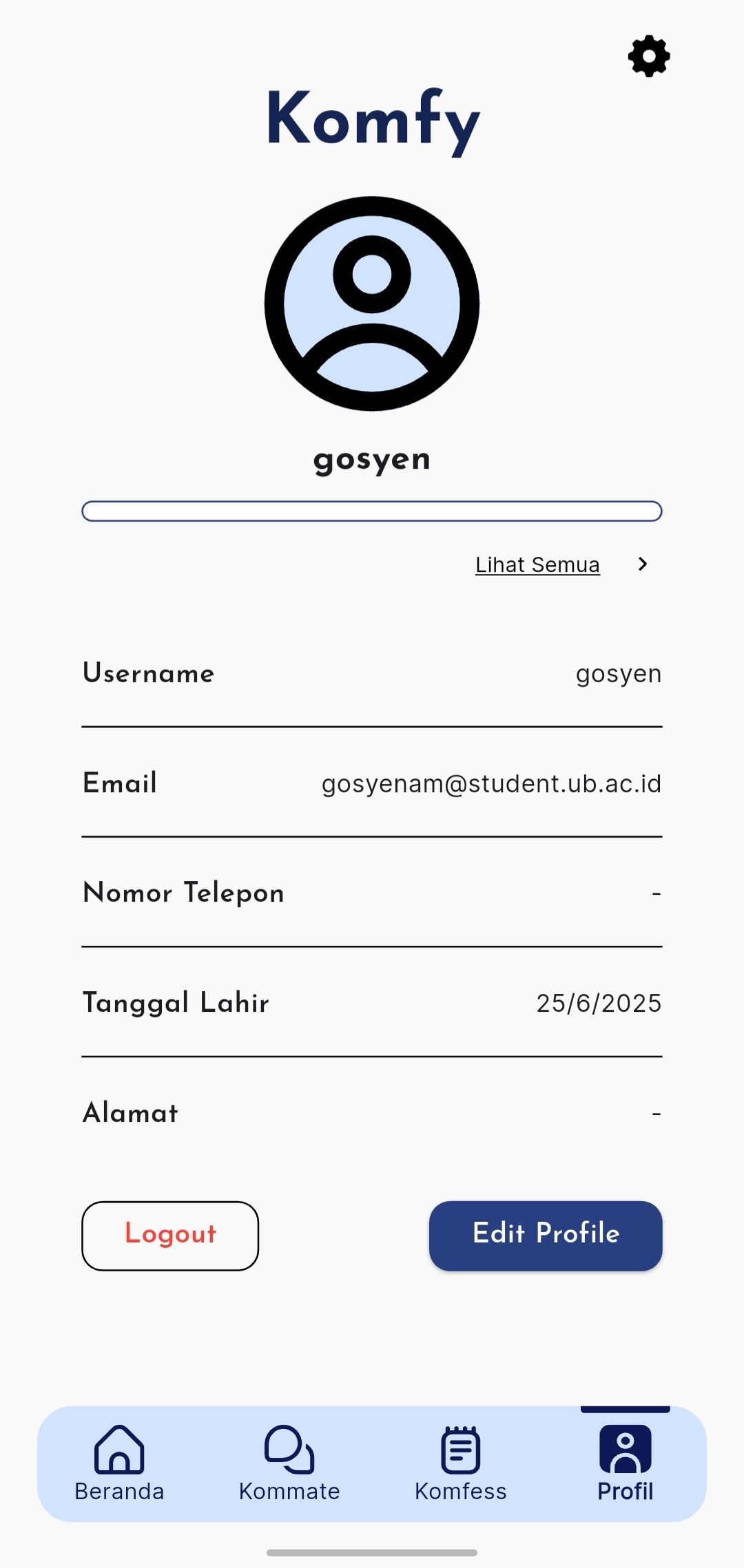 Profile Page